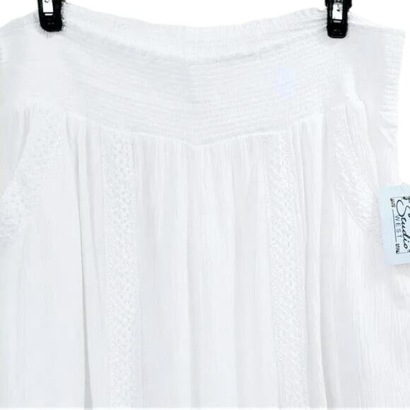 New Studio West Crochet Pull-On Lightweight Wide Les Pants - Picture 4 of 6